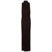 Mouwloze Maxi Jurk met Details Andamane , Black , Dames