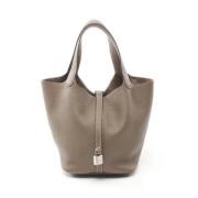 Pre-owned Leather handbags Hermès Vintage , Brown , Dames