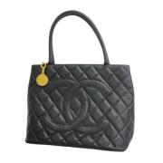 Pre-owned Leather chanel-bags Chanel Vintage , Black , Dames