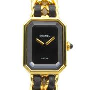 Pre-owned Metal watches Chanel Vintage , Black , Dames