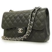 Pre-owned Leather chanel-bags Chanel Vintage , Black , Dames