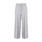 Elegante Zwarte Broek voor Vrouwen Max Mara Studio , Gray , Dames