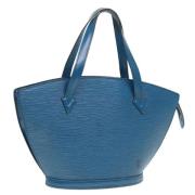 Pre-owned Leather shoulder-bags Louis Vuitton Vintage , Blue , Dames