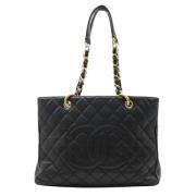 Pre-owned Leather chanel-bags Chanel Vintage , Black , Dames