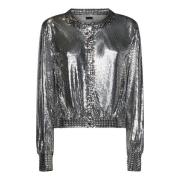 Zilveren jassen met drukknoopsluiting Paco Rabanne , Gray , Dames