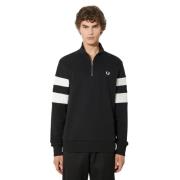 Gebreide Trui met Patroon Fred Perry , Black , Heren