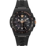 Chronograaf Greca Logo Chrono Vez900521, Antraciet/Goudkleurig Versace...