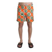 Zwemshorts met Cupcake Print en Zakken Dolce & Gabbana , Multicolor , ...