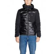 Zwarte Hoodie met rits voor mannen Blauer , Black , Heren