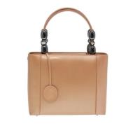 Pre-owned Leather dior-bags Dior Vintage , Beige , Dames