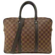 Pre-owned Canvas louis-vuitton-bags Louis Vuitton Vintage , Brown , Da...