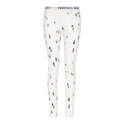 Ski Leggings Polyester Winter Sportkleding Perfect Moment , White , Da...