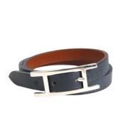 Pre-owned Leather belts Hermès Vintage , Black , Dames