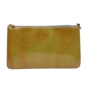 Pre-owned Leather clutches Louis Vuitton Vintage , Brown , Dames