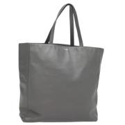 Pre-owned Leather totes Yves Saint Laurent Vintage , Gray , Dames