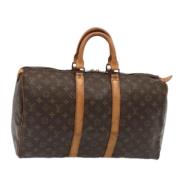 Pre-owned Canvas handbags Louis Vuitton Vintage , Brown , Dames