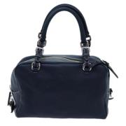 Pre-owned Leather prada-bags Prada Vintage , Blue , Dames