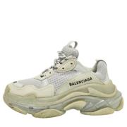 Pre-owned Leather sneakers Balenciaga Vintage , Gray , Dames