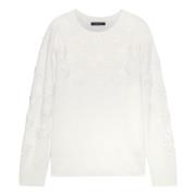 Stijlvolle Maglia Top Elena Mirò , White , Dames