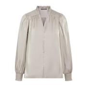 Goud Zand Pofmouw Shirt Bruuns Bazaar , Beige , Dames