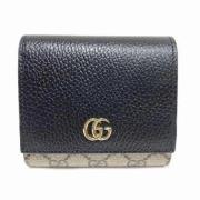 Pre-owned Leather wallets Gucci Vintage , Black , Dames