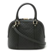 Pre-owned Leather gucci-bags Gucci Vintage , Black , Dames