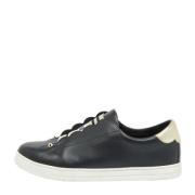 Pre-owned Leather sneakers Fendi Vintage , Black , Dames