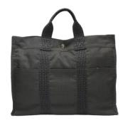 Pre-owned Canvas totes Hermès Vintage , Gray , Dames