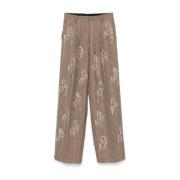 Multikleur Stijlvolle Broek Dries Van Noten , Brown , Dames