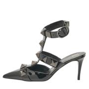 Pre-owned Leather heels Valentino Vintage , Black , Dames