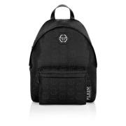 Monogram Zwarte Tassen Rugzak Philipp Plein , Black , Heren