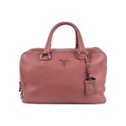 Pre-owned Leather prada-bags Prada Vintage , Pink , Dames