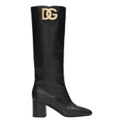 Jackie Laarzen met Logo DG Dolce & Gabbana , Black , Dames