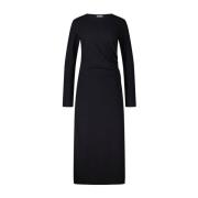 Elegante Maxi Jurk met Zijsplit Closed , Black , Dames