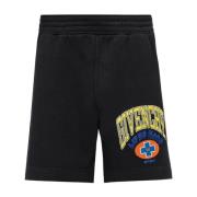 Logo Bermuda Shorts in Fleece Givenchy , Black , Heren