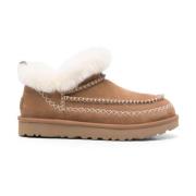 Geborduurde lichtbruine suède laarzen UGG , Brown , Dames