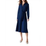 Blauwe Longuette Jurk Bazar Marella , Blue , Dames