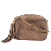 Pre-owned Leather chanel-bags Chanel Vintage , Brown , Dames