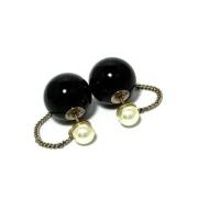 Pre-owned Metal dior-jewelry Dior Vintage , Black , Dames