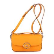 Pre-owned Leather shoulder-bags Gucci Vintage , Orange , Dames