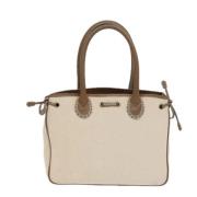 Pre-owned Canvas handbags Burberry Vintage , Beige , Dames