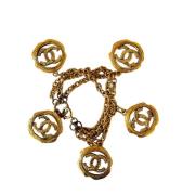 Pre-owned Metal chanel-jewelry Chanel Vintage , Yellow , Dames