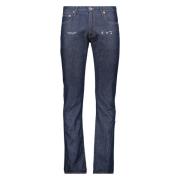 Slim Fit Jeans met Logo Details Off White , Blue , Heren