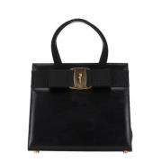 Pre-owned Leather handbags Salvatore Ferragamo Pre-owned , Black , Dam...