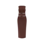 Jurk River Cult Gaia , Brown , Dames