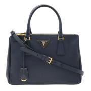 Pre-owned Leather prada-bags Prada Vintage , Blue , Dames