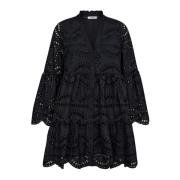 Elegante Anglaise Jurk met Prachtige Details Co'Couture , Black , Dame...