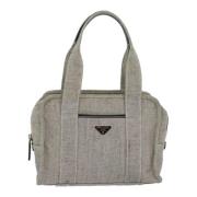 Pre-owned Canvas prada-bags Prada Vintage , Gray , Dames