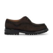 Nubuck Veterschoenen met Ronde Neus Church's , Brown , Heren