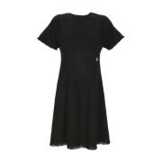 Jersey Midi Jurk Dolce & Gabbana , Black , Dames